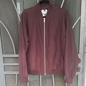 Topman Men's Burgundy/brown lightweight Jacket
